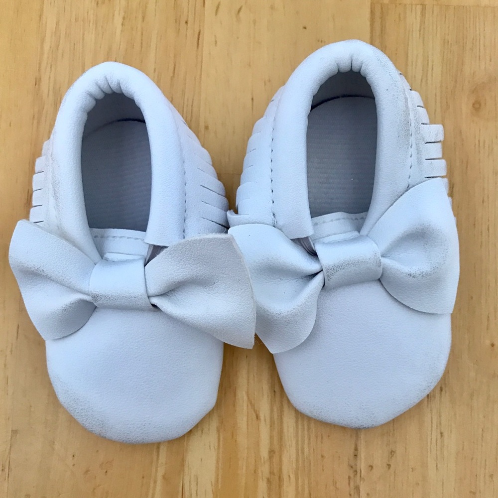 Leather toddler moccasins
